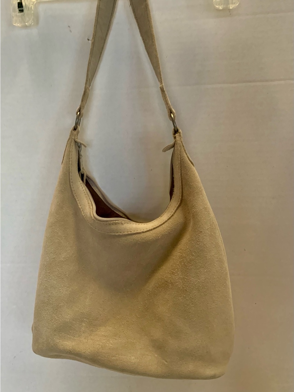 MINNETONKA Suede Leather Fringe Embroidered Shoulder Bag Embroidered Front - Picture 4 of 9